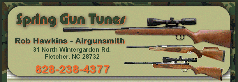 Springer Air Guns, Air Rifle Tuning