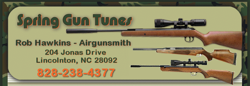 Springer Air Guns, Air Rifle Tuning